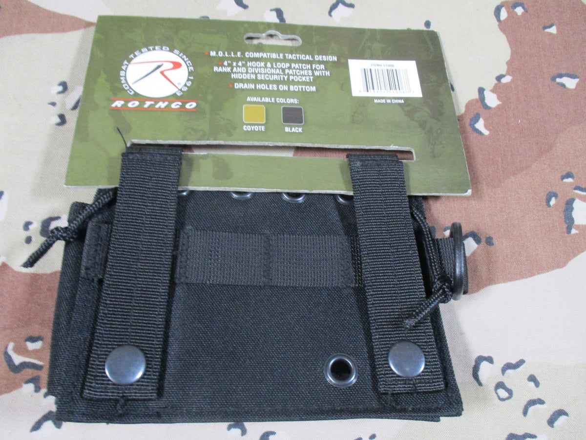 New Rothco Tactical Admin Pouch MOLLE Compatible Black Gear Organizer 51006
