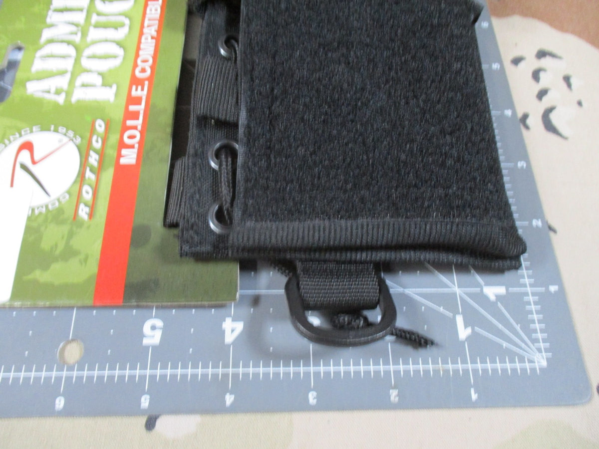 New Rothco Tactical Admin Pouch MOLLE Compatible Black Gear Organizer 51006