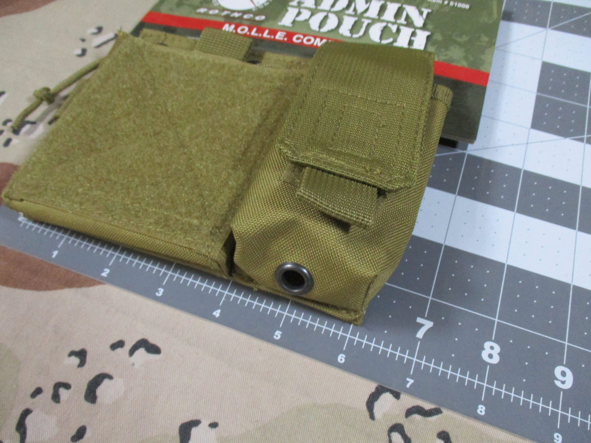 New Rothco M.O.L.L.E. Compatible Admin Pouch Coyote Tactical Gear 51006