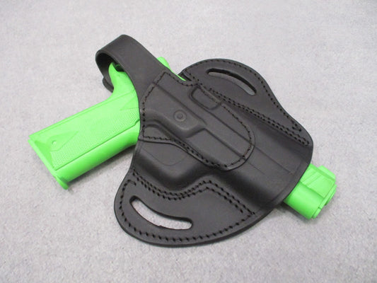 Tagua Leather Pancake Holster Black RH Thumb Break 1911 Beretta 92 Test Fit