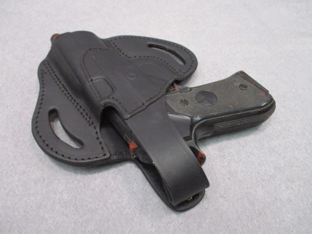 Tagua Leather Pancake Holster Black RH Thumb Break 1911 Beretta 92 Test Fit