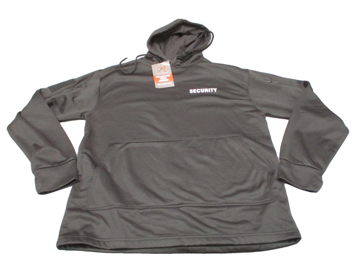 Rothco Security Concealed Carry Hoodie Tactical Sweatshirt Black Size Large 2060