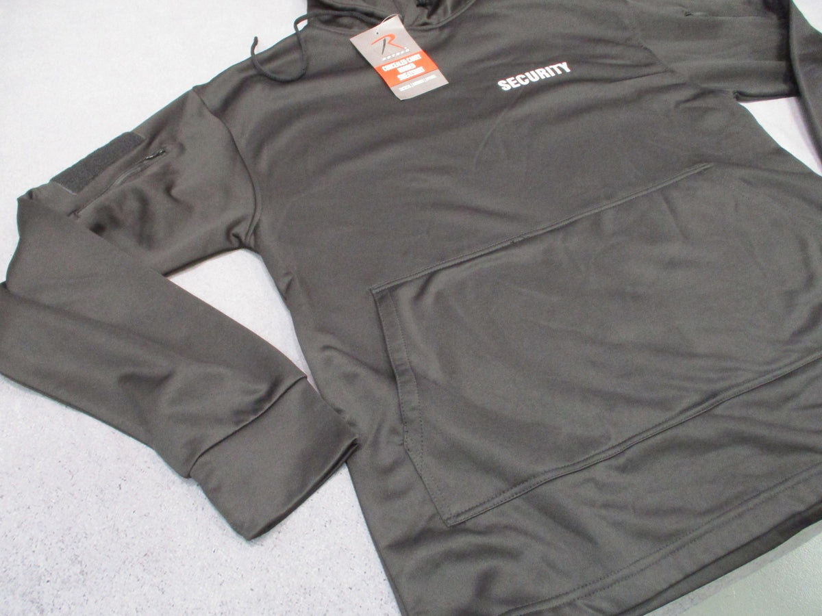 Rothco Security Concealed Carry Hoodie Tactical Sweatshirt Black Size Large 2060