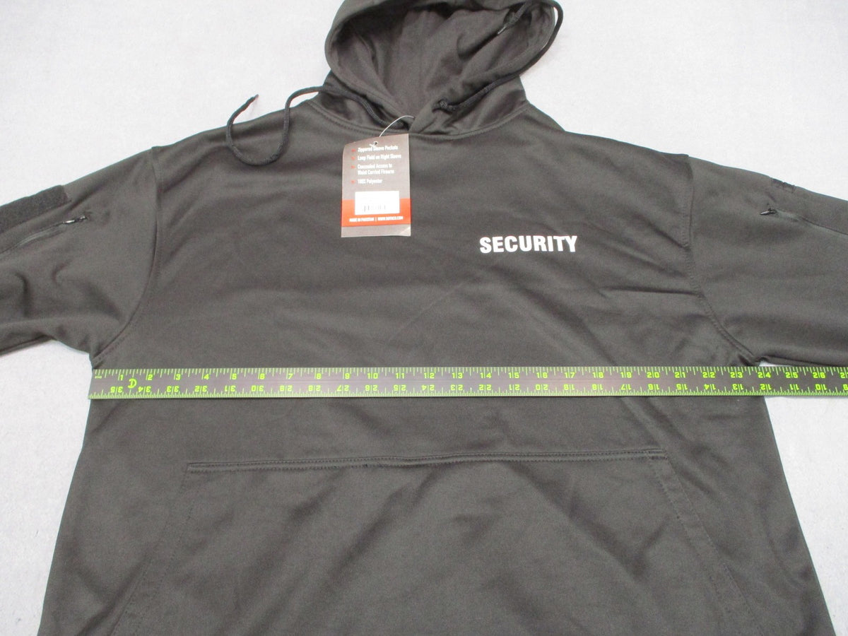 Rothco Security Concealed Carry Hoodie Tactical Sweatshirt Black Size Large 2060