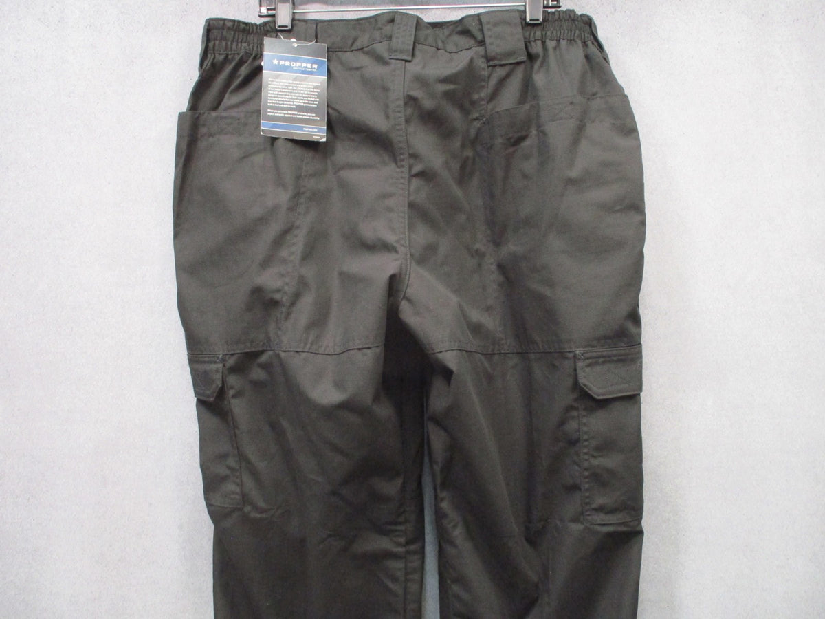 New Propper Women's Tactical Pants Black Size 20 Unhemmed 36.5 Ripstop Teflon
