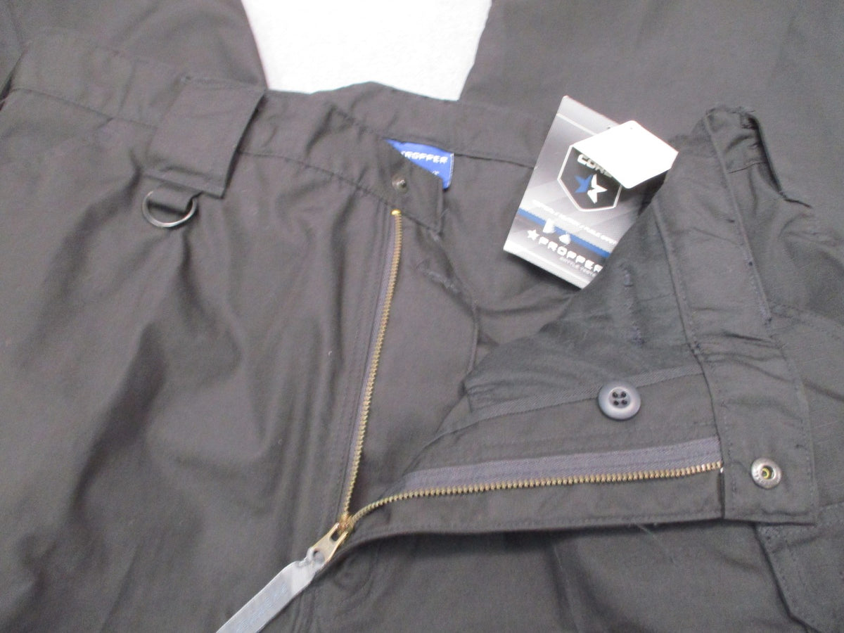 New Propper Women's Tactical Pants Black Size 20 Unhemmed 36.5 Ripstop Teflon