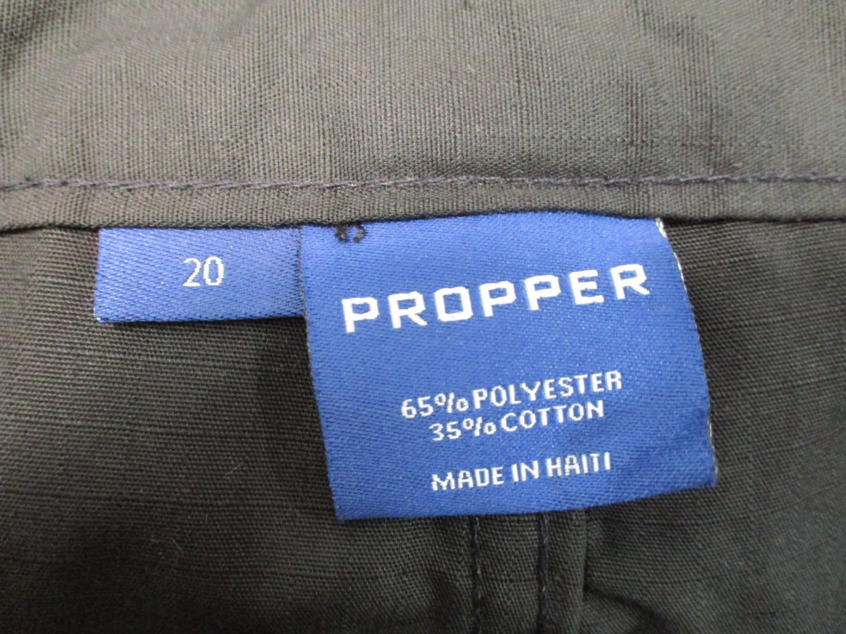 New Propper Women's Tactical Pants Black Size 20 Unhemmed 36.5 Ripstop Teflon