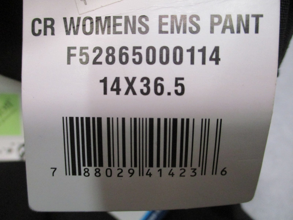 New Propper Women's EMS Tactical Pants Black Size 14 Unhemmed 36.5 Teflon Belt