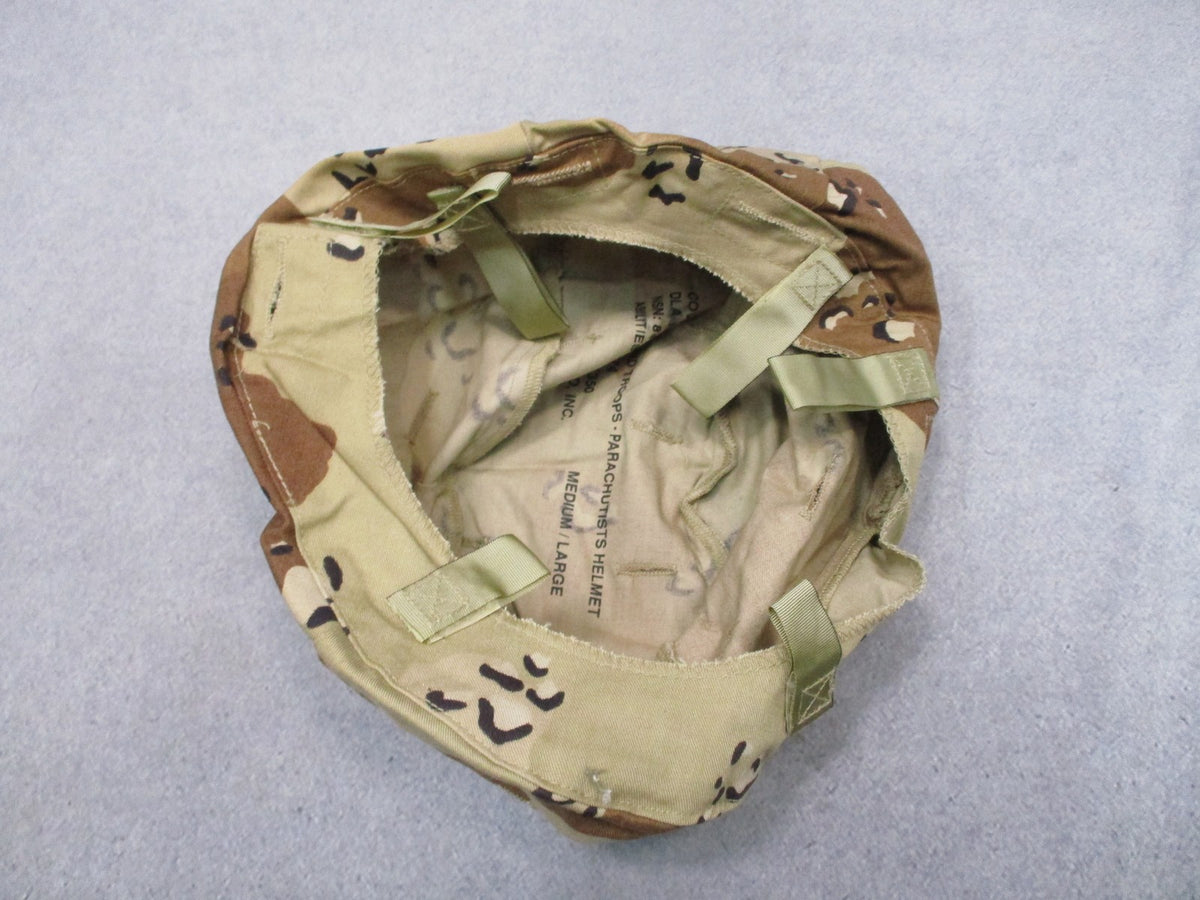 USGI PASGT Helmet Cover 6 Color Desert Chocolate Chip M/L NSN 8415-01-103-1350
