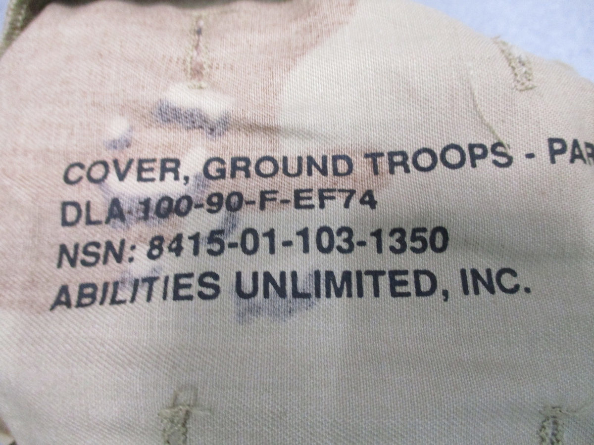 USGI PASGT Helmet Cover 6 Color Desert Chocolate Chip M/L NSN 8415-01-103-1350