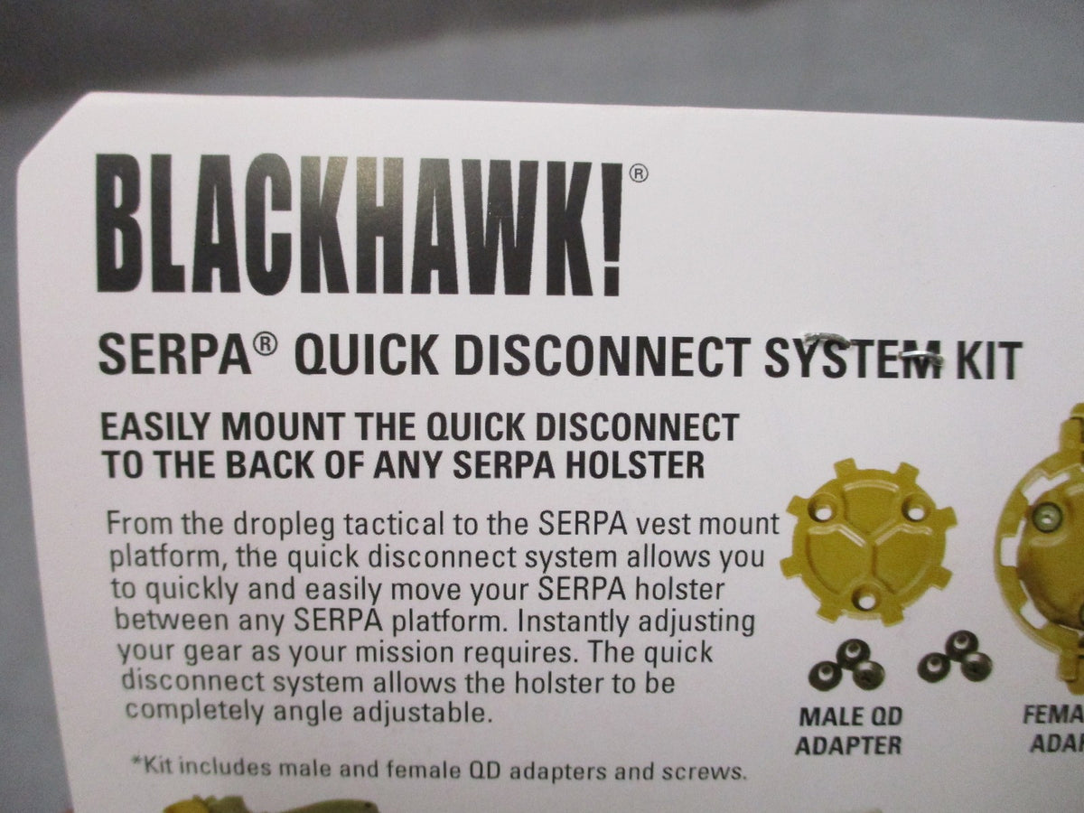 Blackhawk SERPA QD Quick Disconnect Male Female Adapter Set Coyote Tan NOS