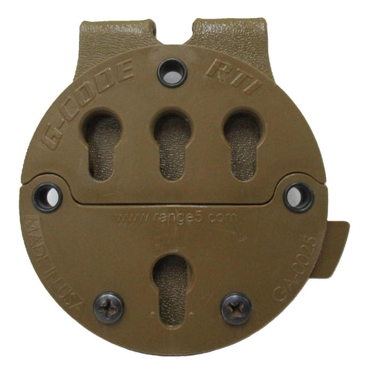 G-CODE TACTICAL HOLSTER MOUNT PISTOL/DUTY BELT ADAPTER RTI GA-0025 COYOTE BROWN
