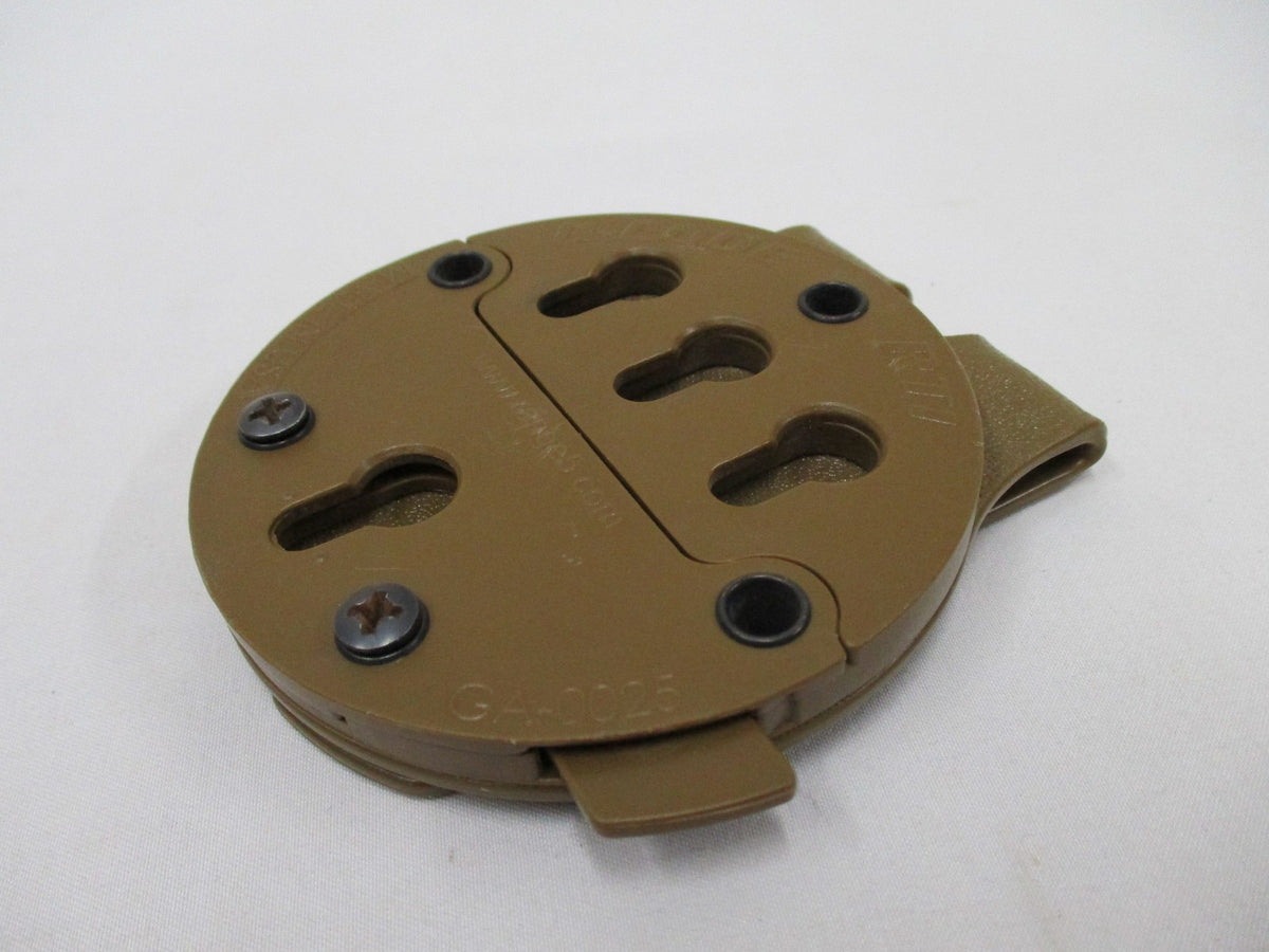 G-CODE TACTICAL HOLSTER MOUNT PISTOL/DUTY BELT ADAPTER RTI GA-0025 COYOTE BROWN