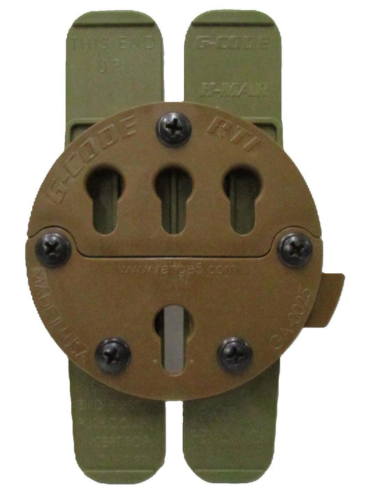 G-CODE TACTICAL HOLSTER MOUNT MOLLE WEBBING ADAPTER RTI GA-0025 COYOTE BROWN