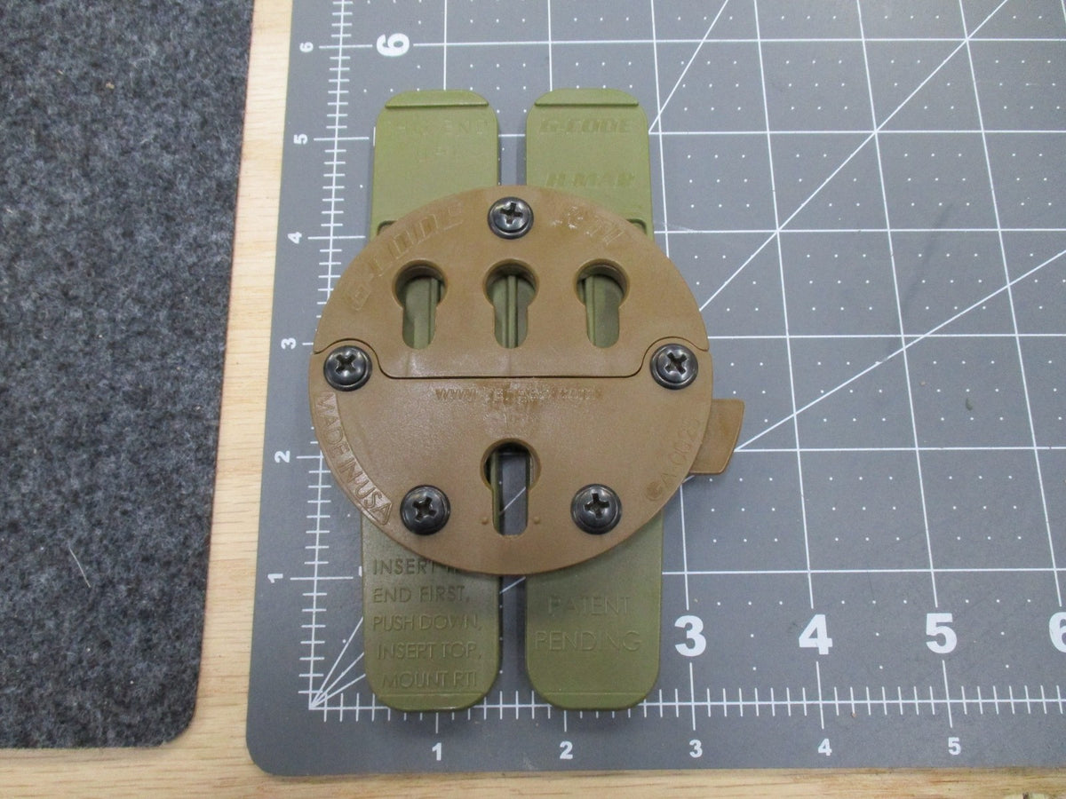 G-CODE TACTICAL HOLSTER MOUNT MOLLE WEBBING ADAPTER RTI GA-0025 COYOTE BROWN