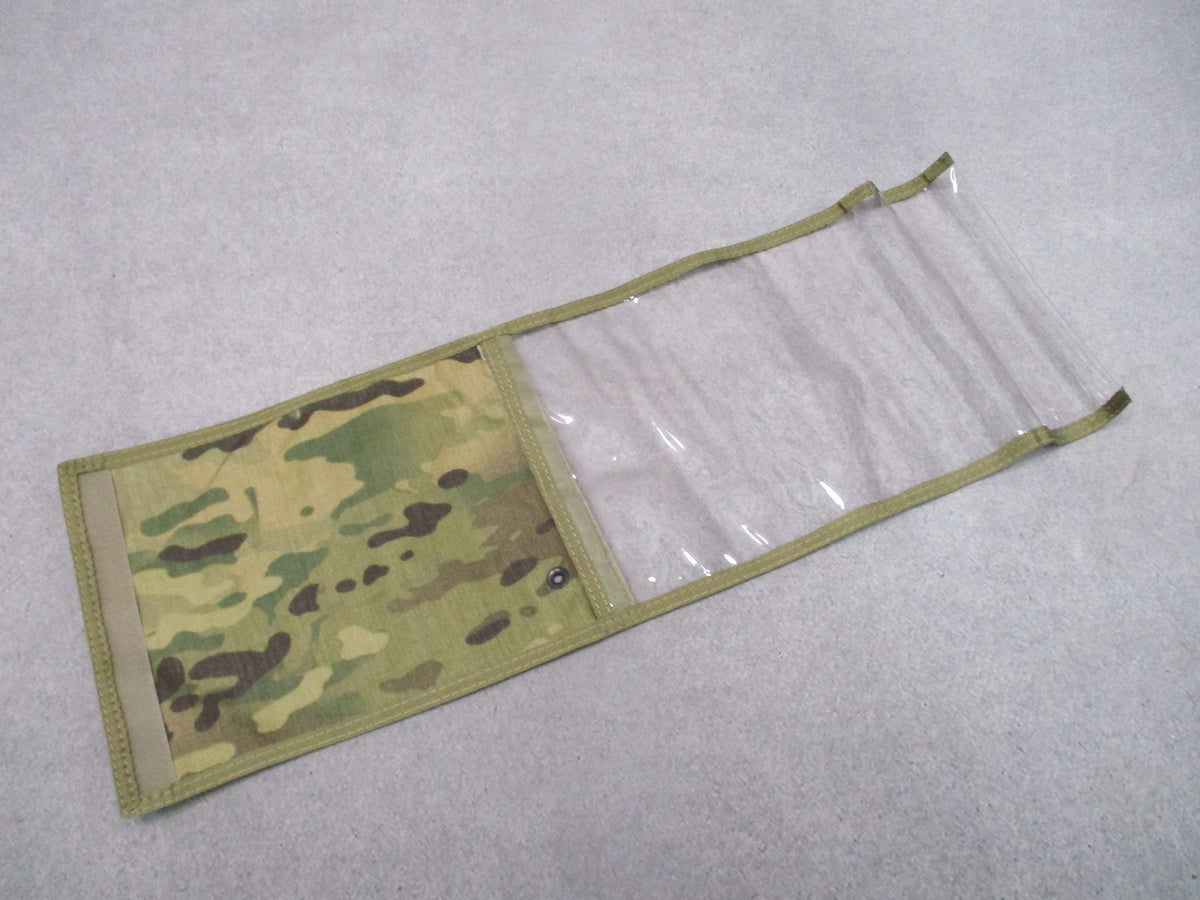 Multicam tactical map and document case with foldable clear window