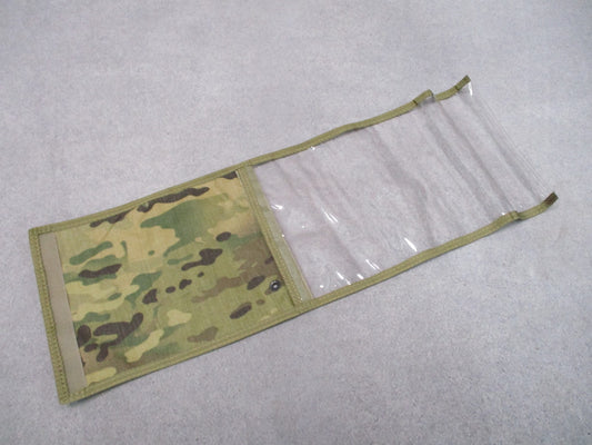 Multicam tactical map and document case with foldable clear window