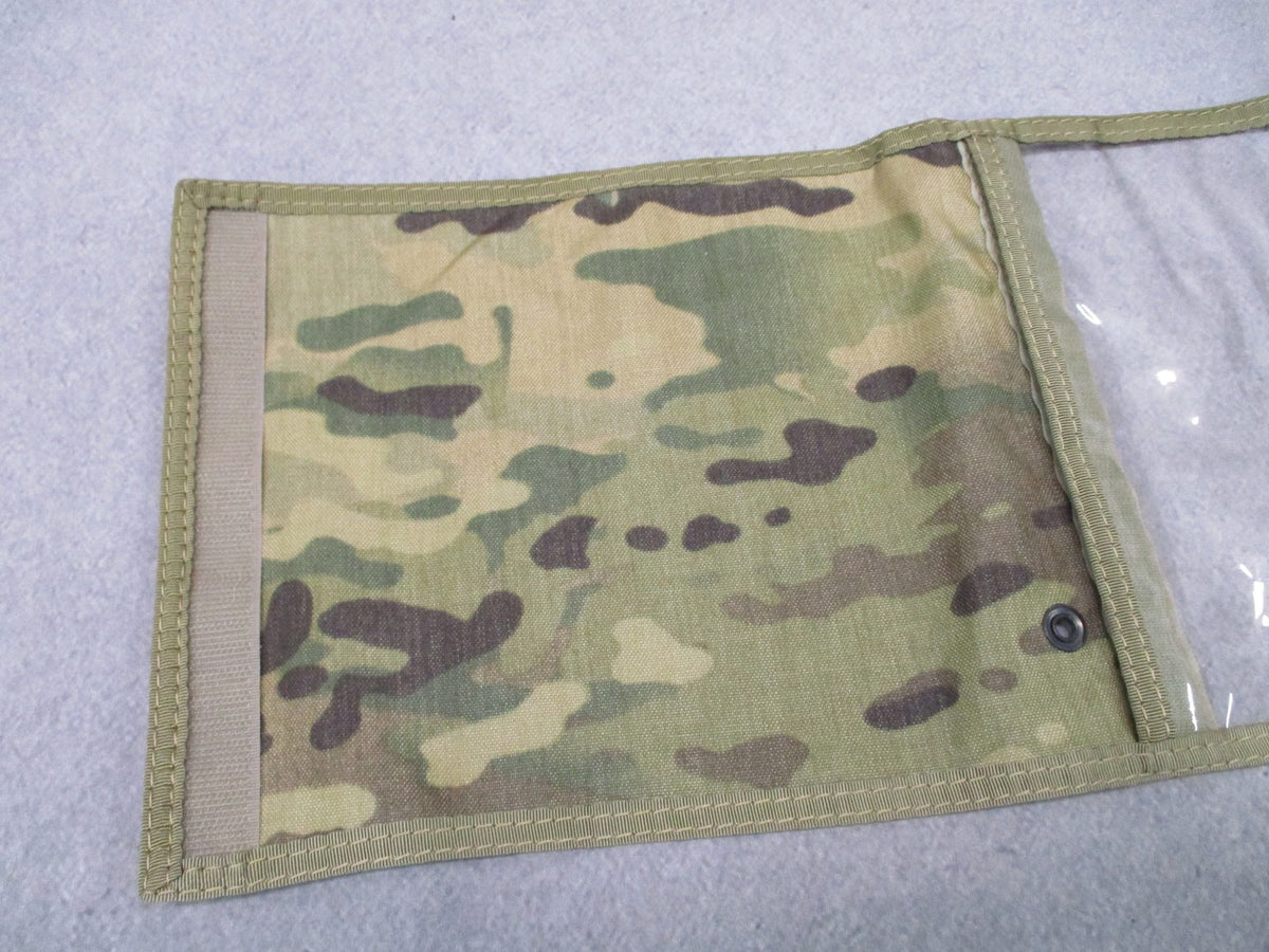 Tactical Map Document Case Multicam Foldable Pouch Clear Window Military Style