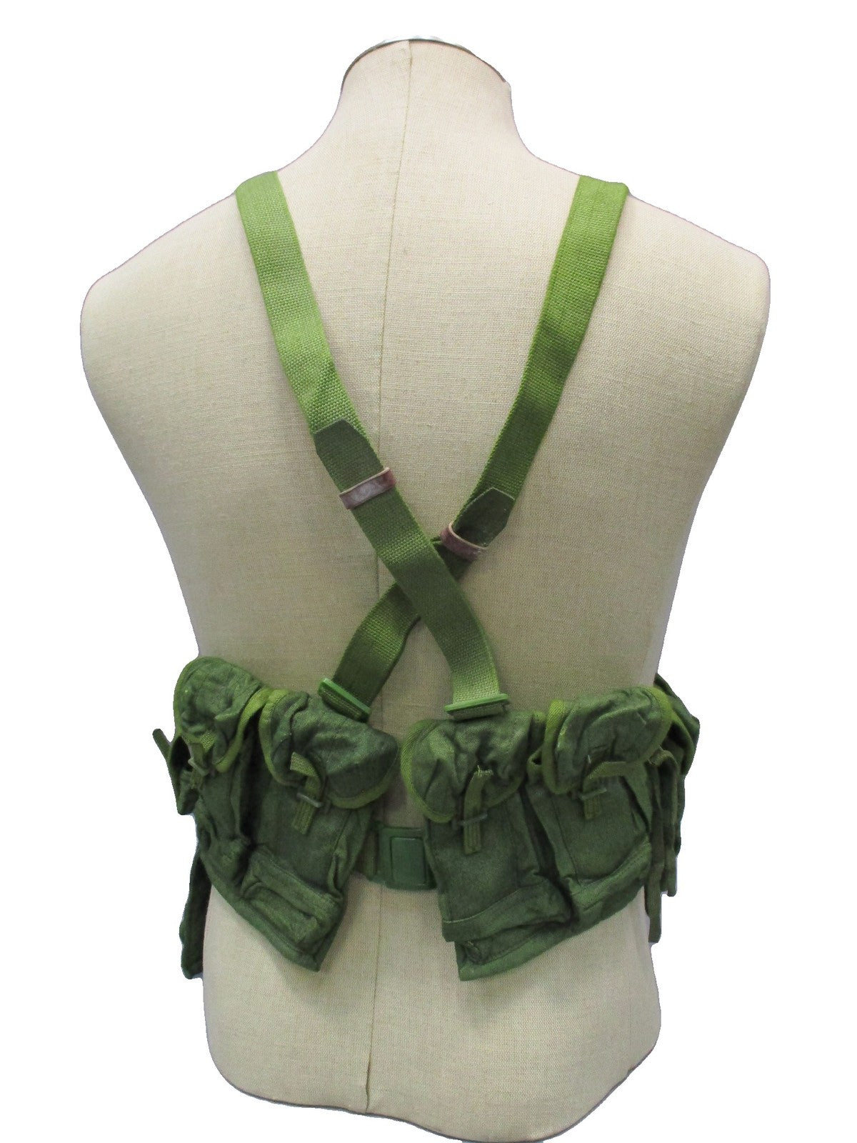 Chinese Type 63 Chicom Chest Rig Green Canvas 20 Round 7.62 Magazine Surplus
