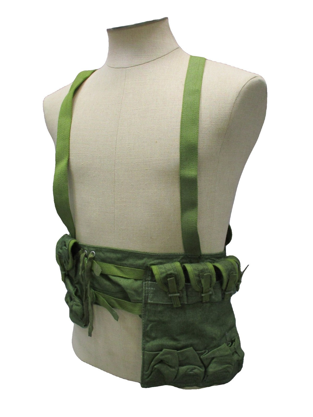 Chinese Type 63 Chicom Chest Rig Green Canvas 20 Round 7.62 Magazine Surplus