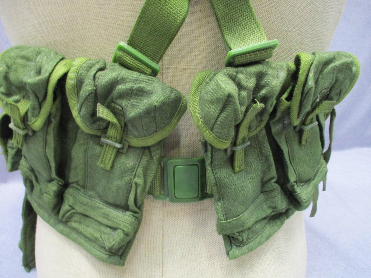 Chinese Type 63 Chicom Chest Rig Green Canvas 20 Round 7.62 Magazine Surplus