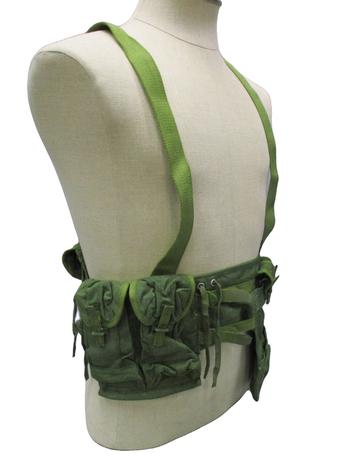 Chinese Type 63 Chicom Chest Rig Green Canvas 20 Round 7.62 Magazine Surplus