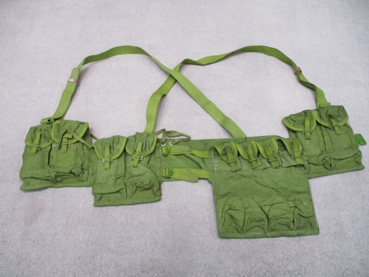 Chinese Type 63 Chicom Chest Rig Green Canvas 20 Round 7.62 Magazine Surplus