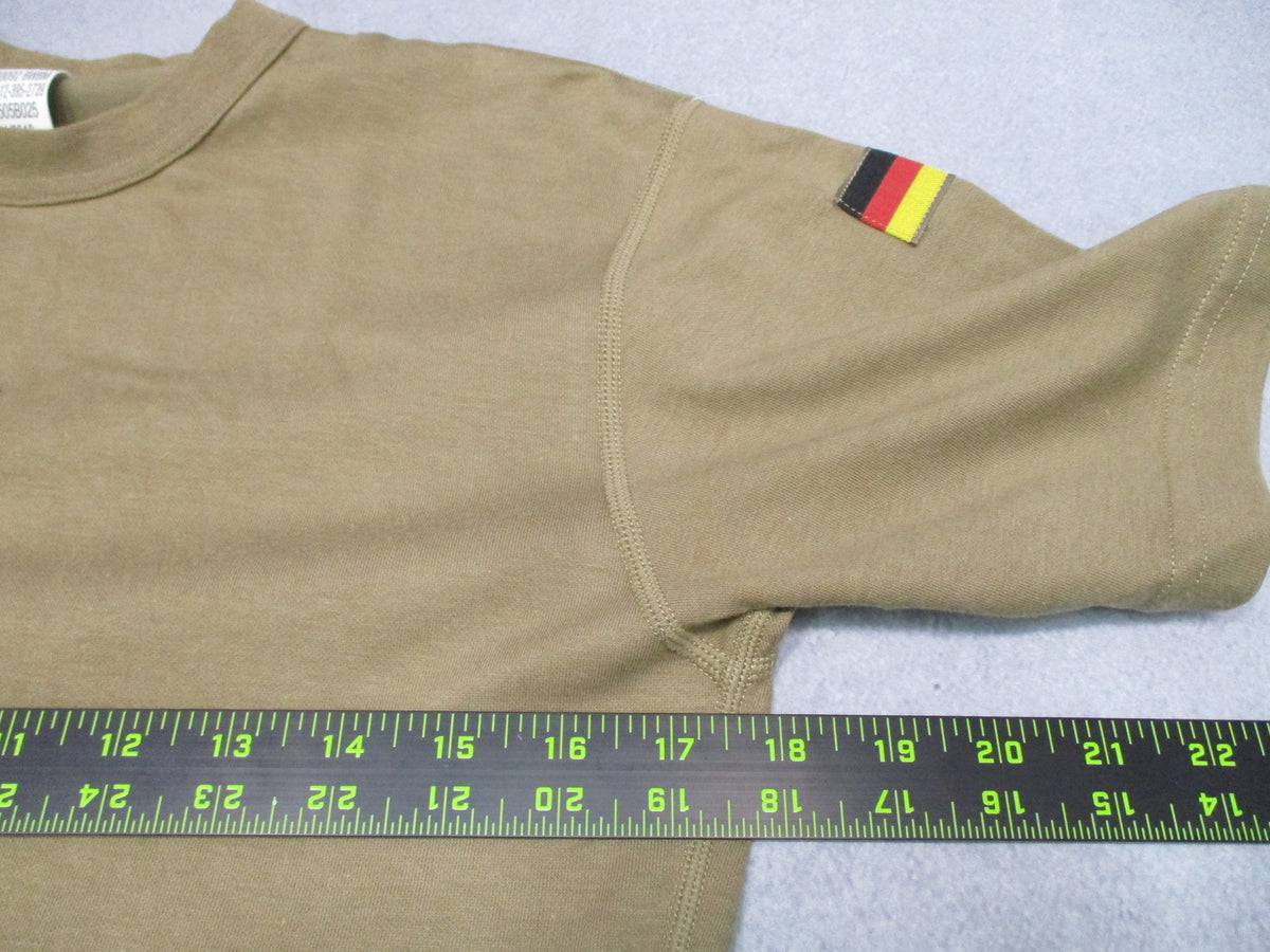 German Bundeswehr Tropical T-Shirt Tan Small 44/38 NSN 8420-12-395-2739