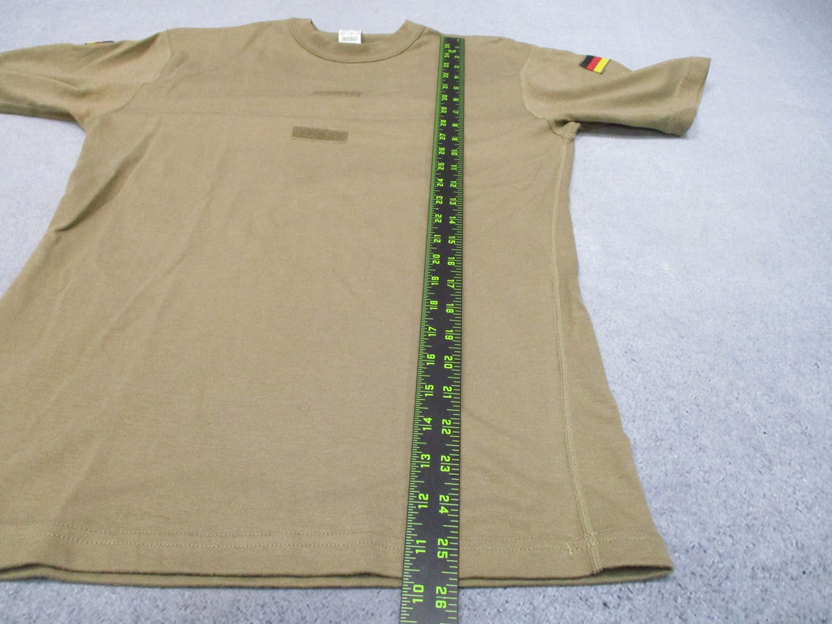 German Bundeswehr Tropical T-Shirt Tan Small 44/38 NSN 8420-12-395-2739