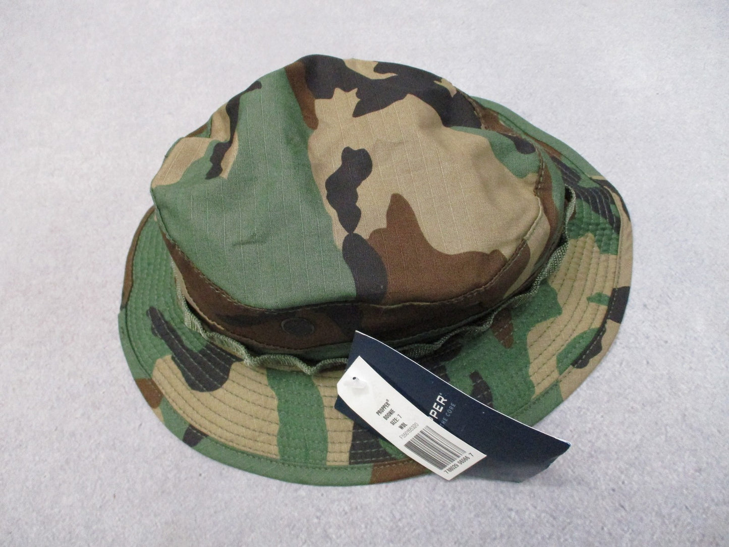 Propper F5501 Woodland Boonie Hat Size 7 100% Cotton Military Tactical Sun Hat