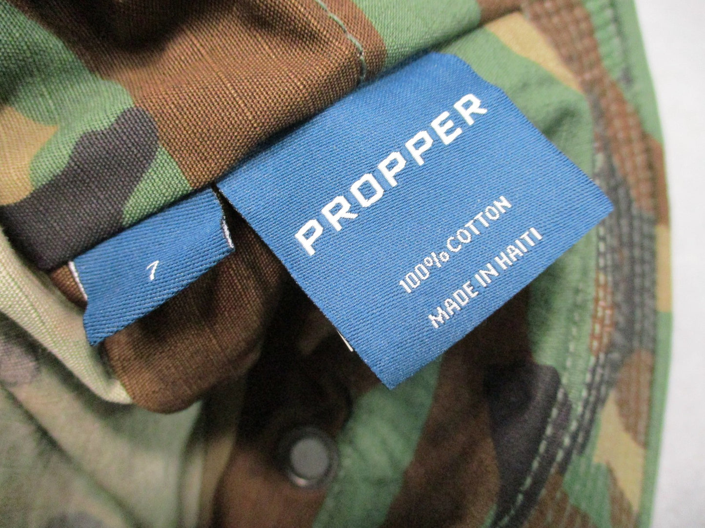 Propper F5501 Woodland Boonie Hat Size 7 100% Cotton Military Tactical Sun Hat