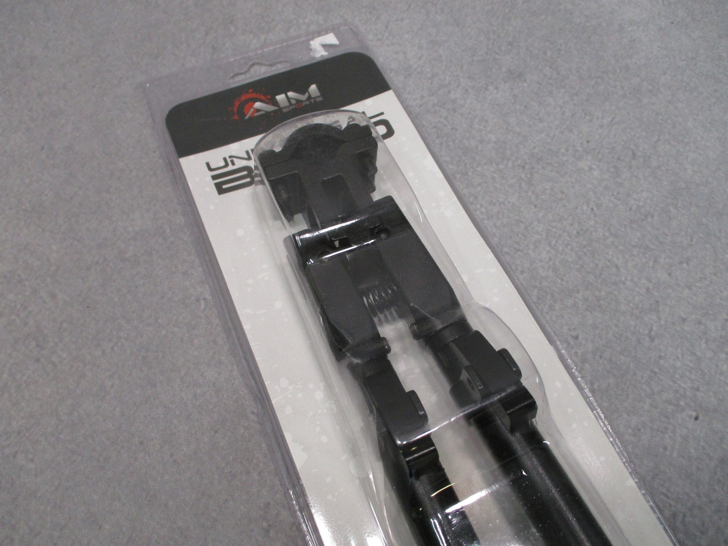AIM Sports Universal Bipod BPUNIS Matte Black Barrel Clamp New Retail