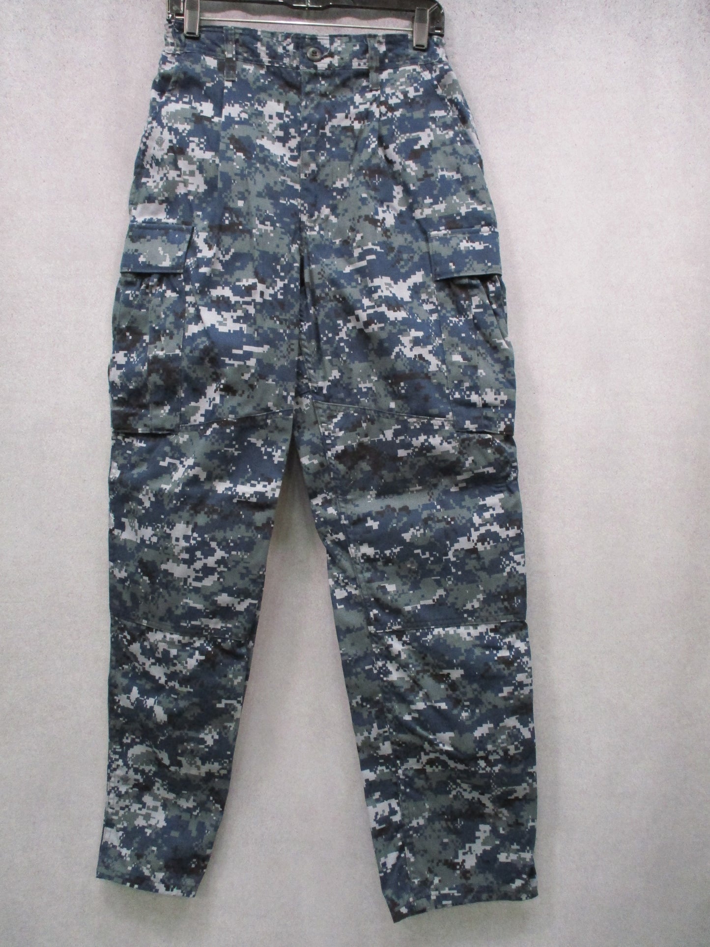 US Navy NWU Type I Working Trousers Digital Camo Small Long 50/50 Nylon Cotton