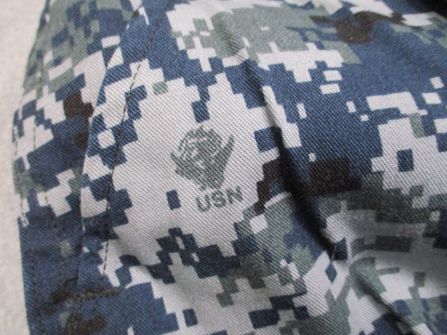 US Navy NWU Type I Working Trousers Digital Camo Small Long 50/50 Nylon Cotton