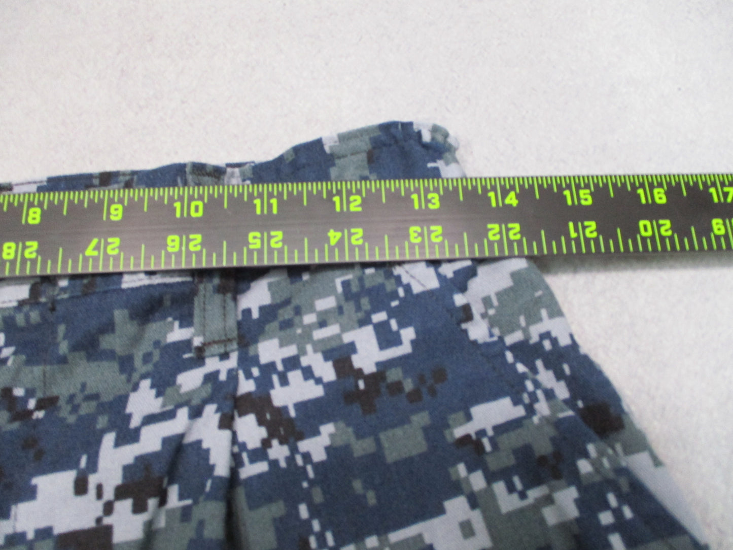 US Navy NWU Type I Working Trousers Digital Camo Small Long 50/50 Nylon Cotton