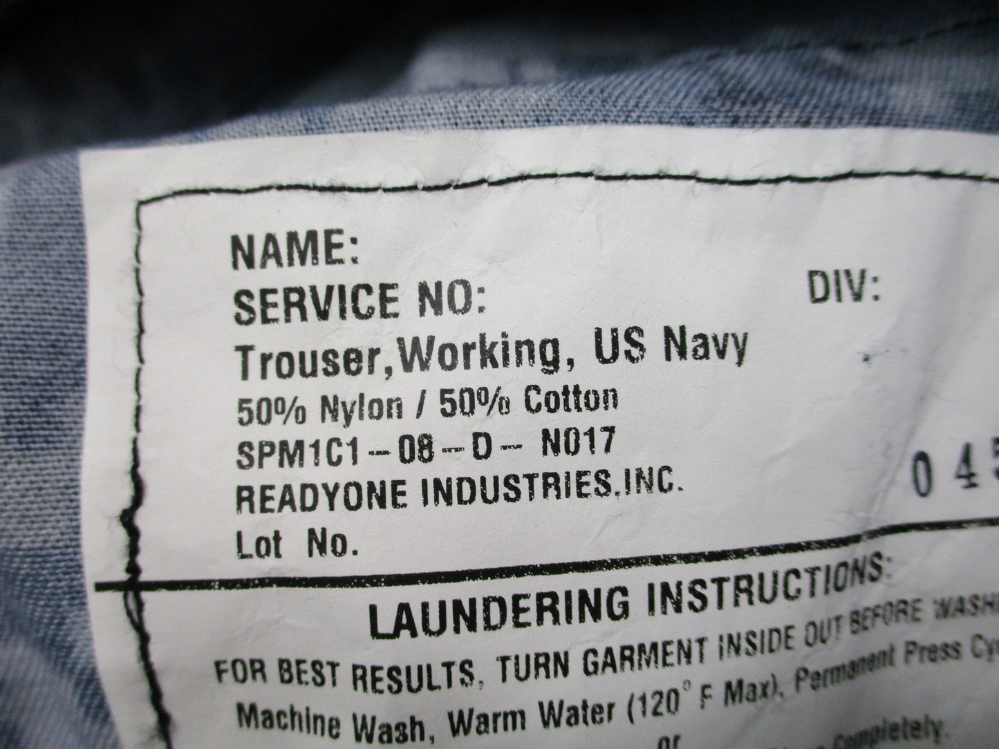 US Navy NWU Type I Working Trousers Digital Camo Small Short ReadyOne Industries