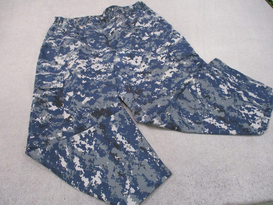USN blue/gray digital camouflage Size Medium Short NSN 8405-01-540-1446 Trouser