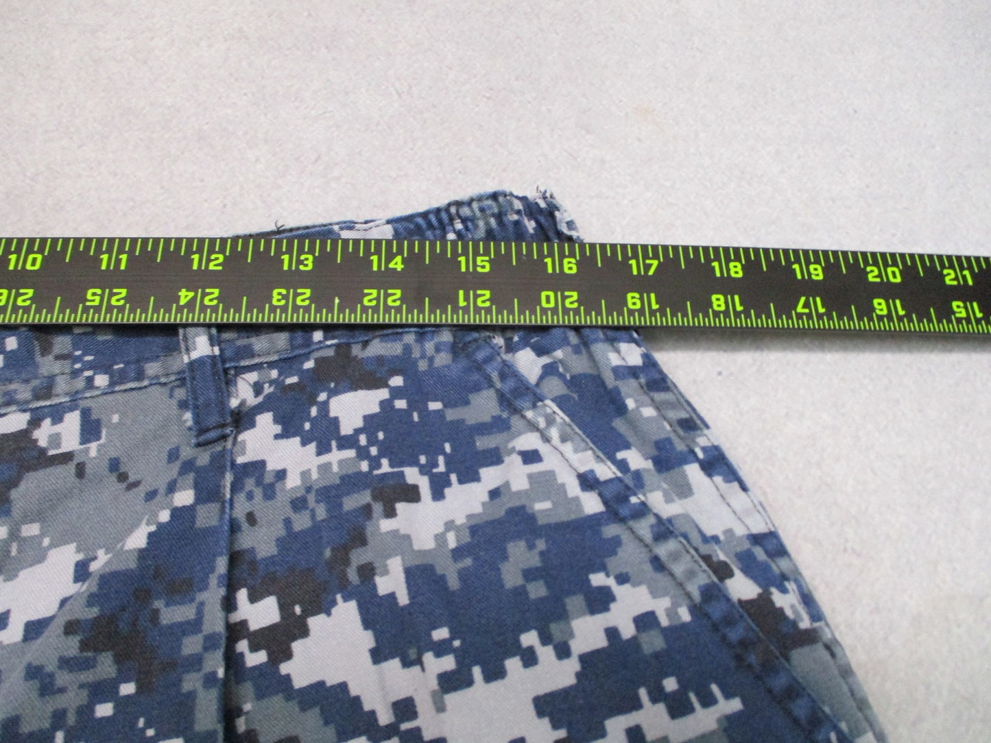 USN blue/gray digital camouflage Size Medium Short NSN 8405-01-540-1446 Trouser