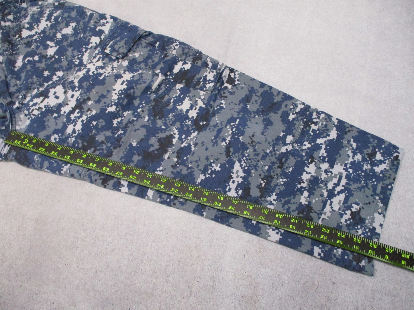 USN blue/gray digital camouflage Size Medium Short NSN 8405-01-540-1446 Trouser