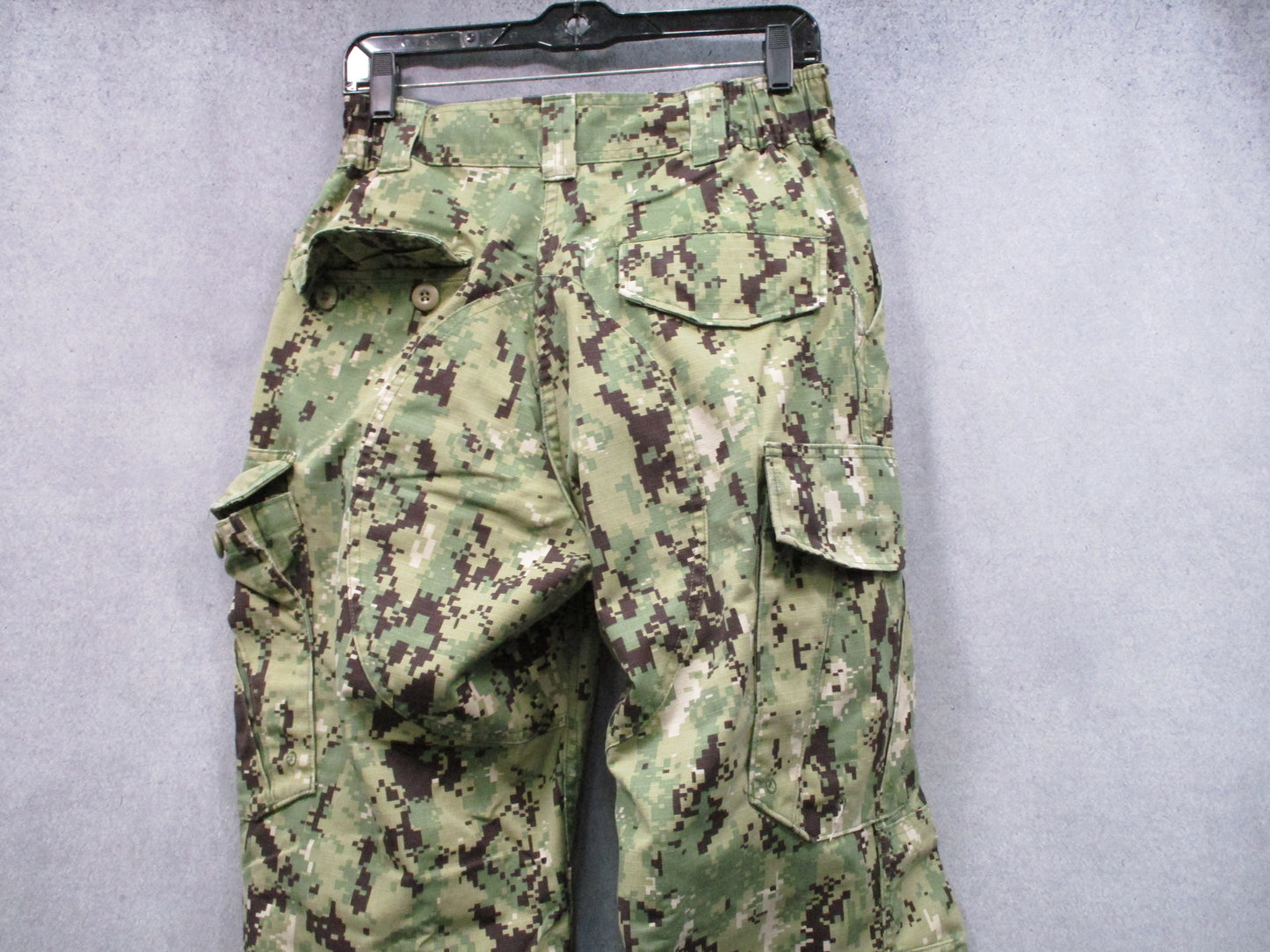 US Navy NWU Type III Trousers Small Long Digital Woodland Camo Ripstop Pants