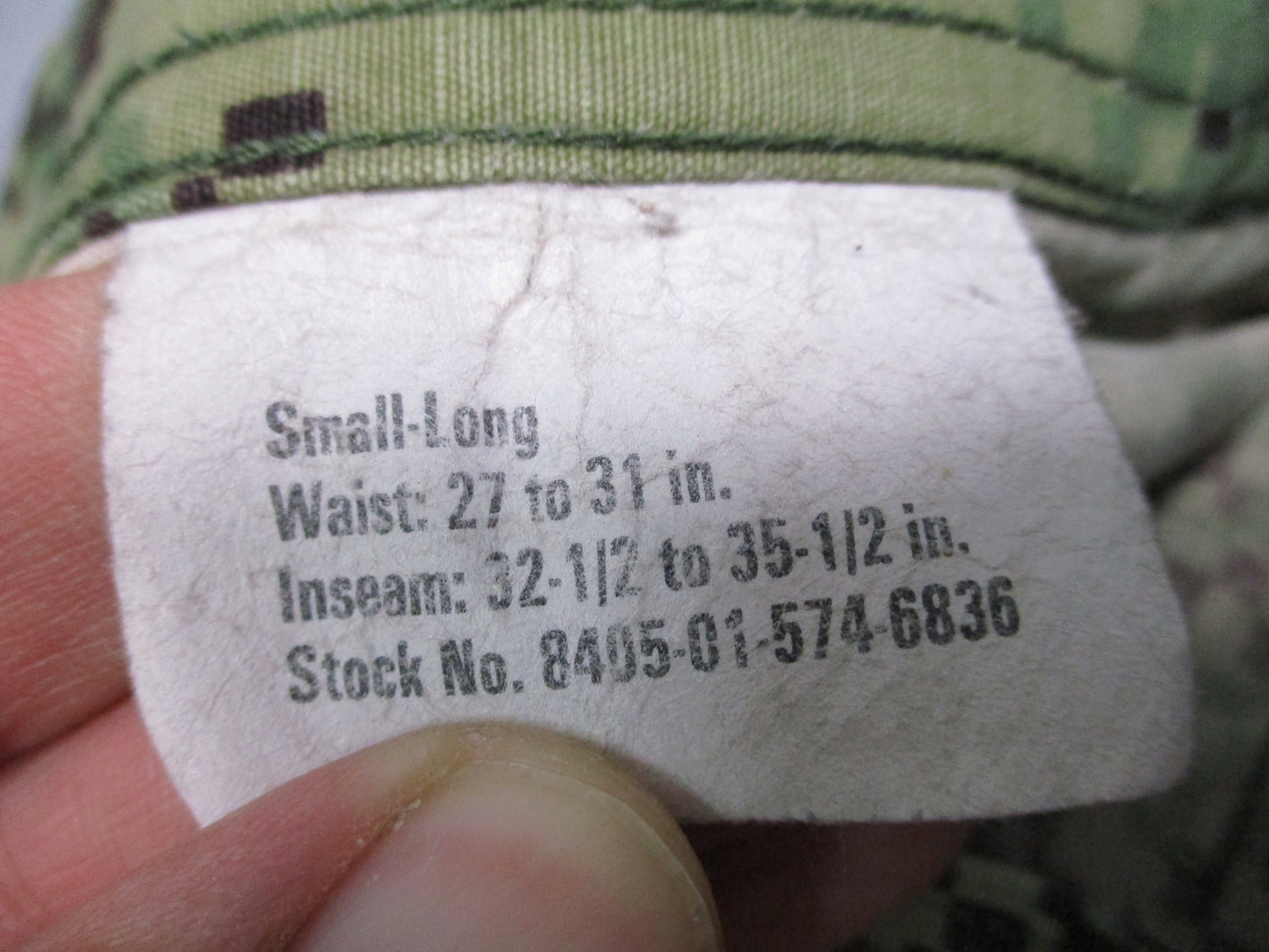 US Navy NWU Type III Trousers Small Long Digital Woodland Camo Ripstop Pants
