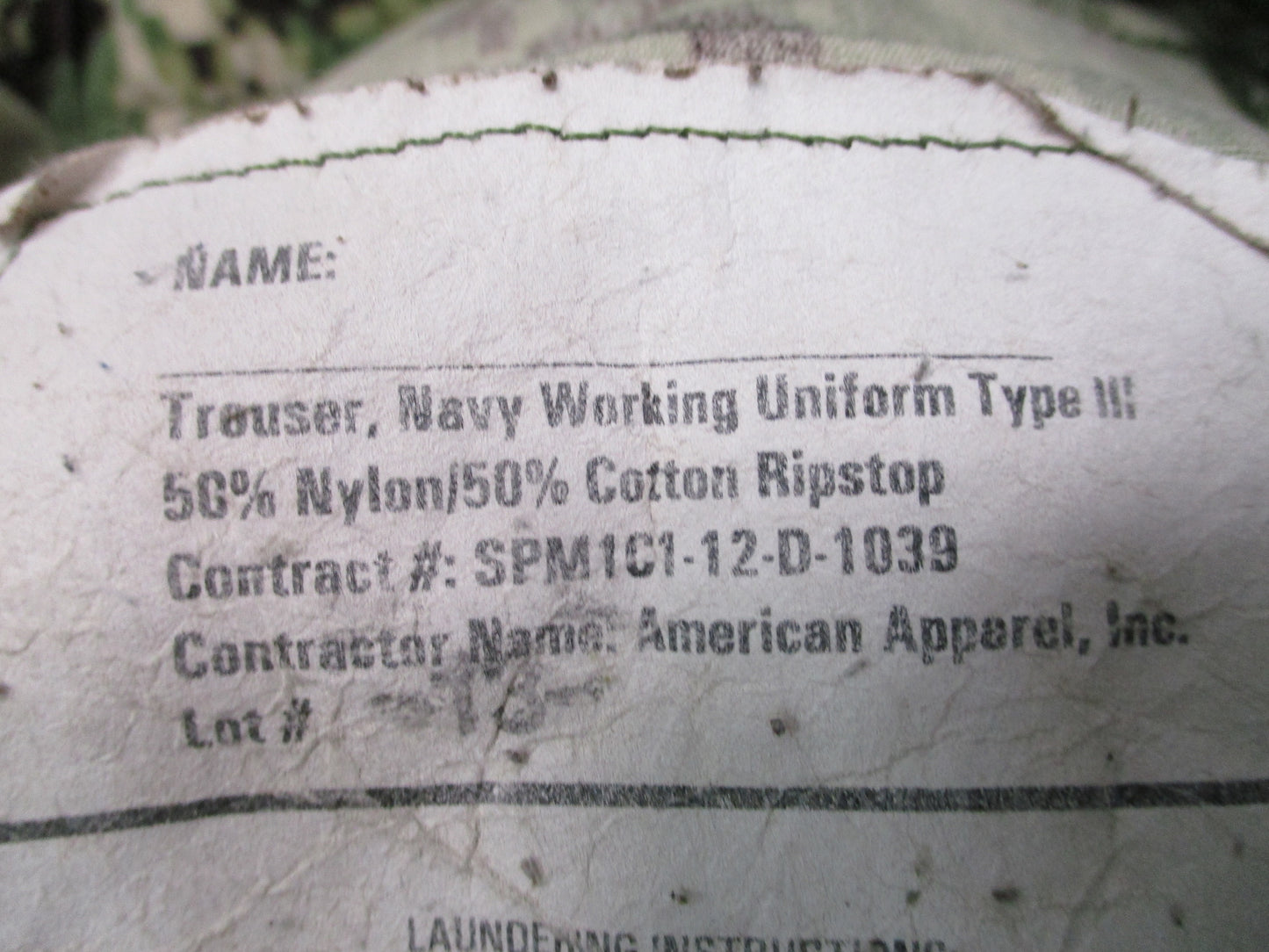 US Navy NWU Type III Trousers Small Long Digital Woodland Camo Ripstop Pants