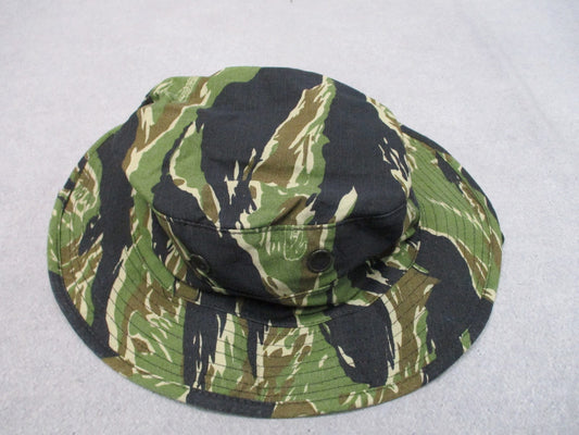HQ Tigerstripe Hat WOODLAND TIGERSTRIPE PATTERN Size 7 1/4 NSN 8415-00-935-6661