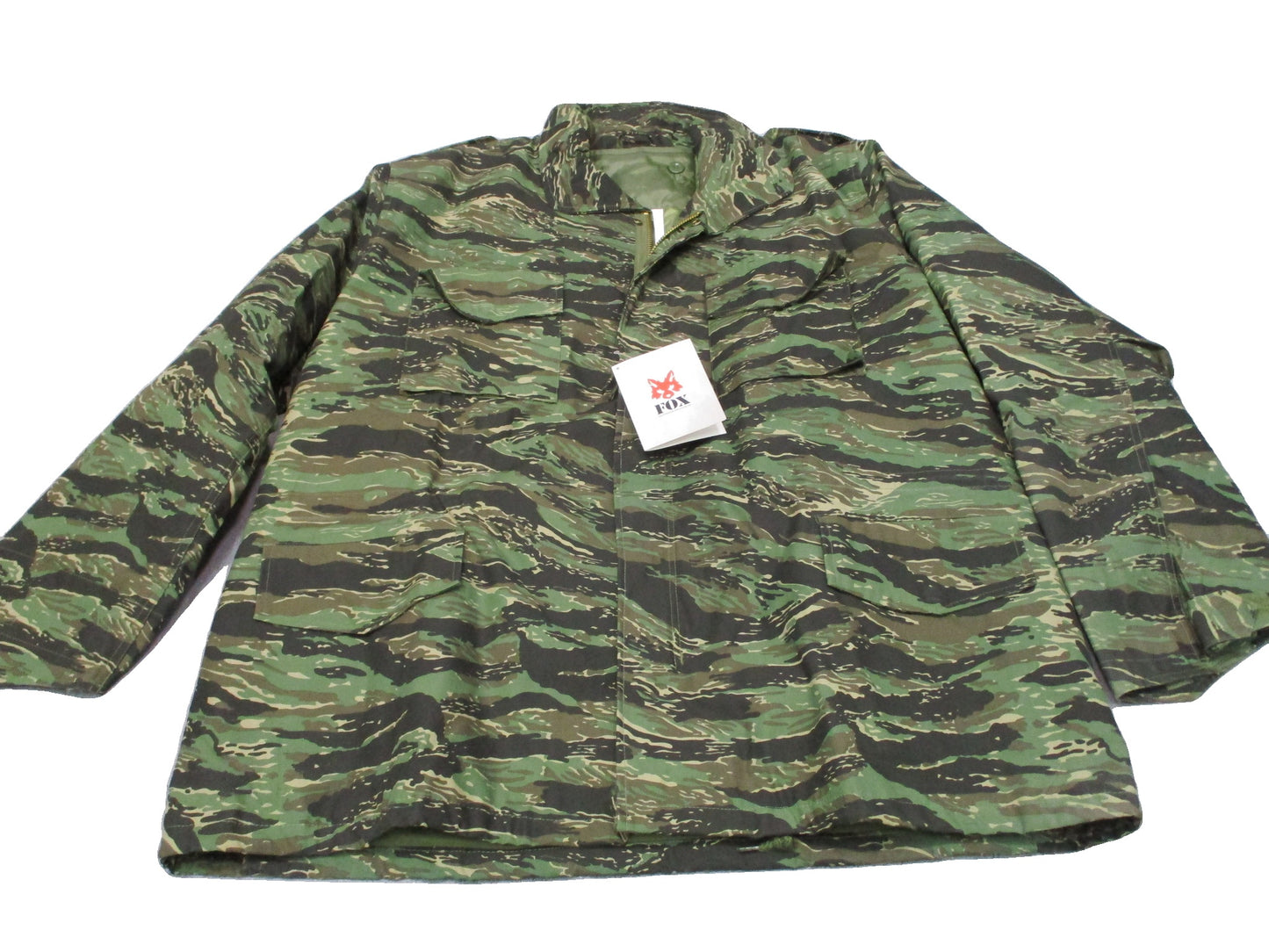 New Fox Outdoor M65 Field Jacket with Liner Tiger Stripe Camo Size 2XL
