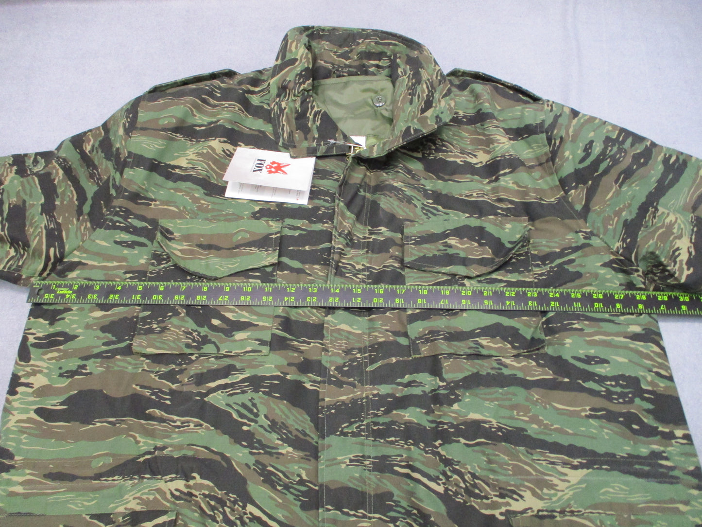 New Fox Outdoor M65 Field Jacket with Liner Tiger Stripe Camo Size 2XL