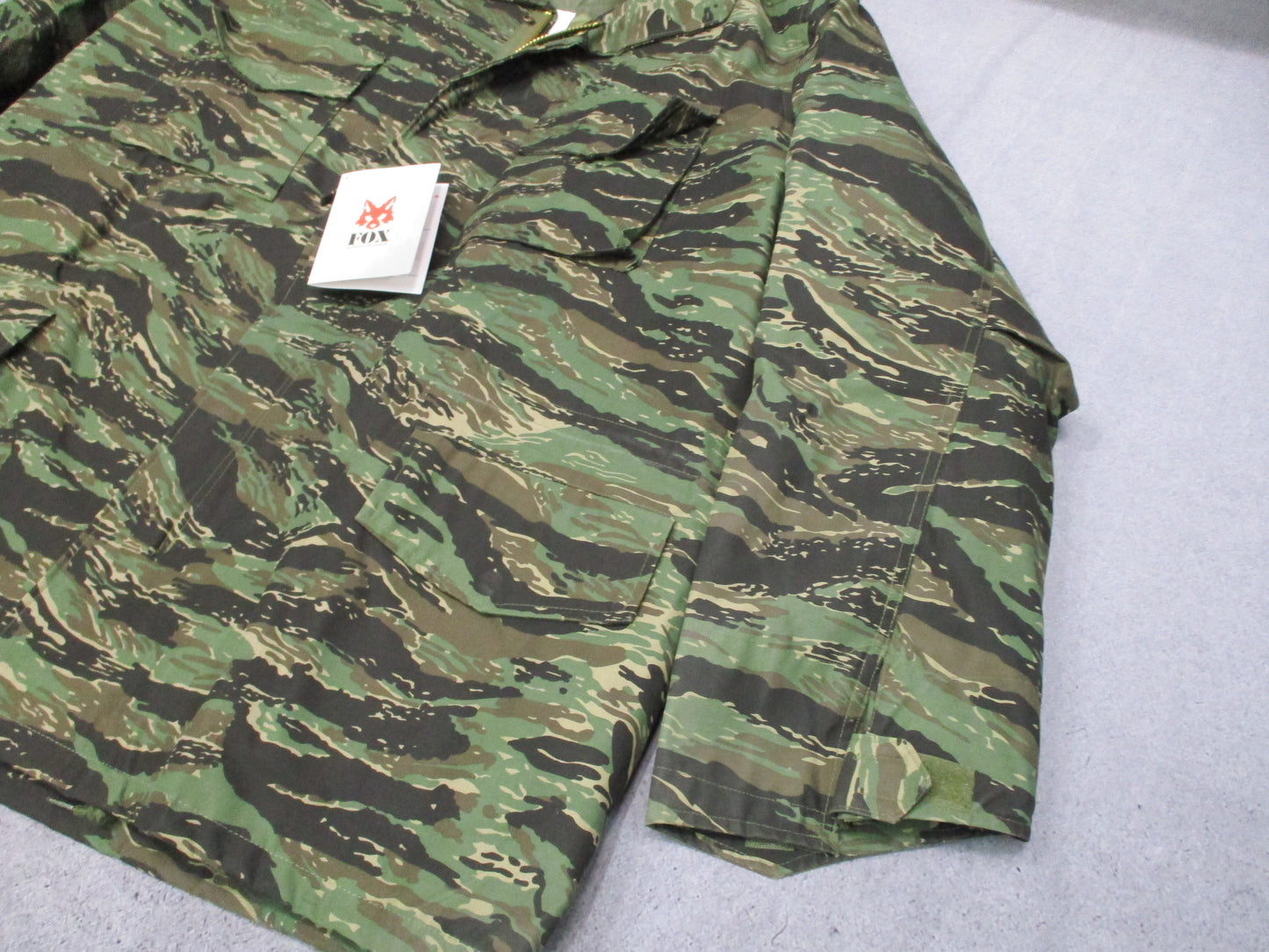 New Fox Outdoor M65 Field Jacket with Liner Tiger Stripe Camo Size 2XL
