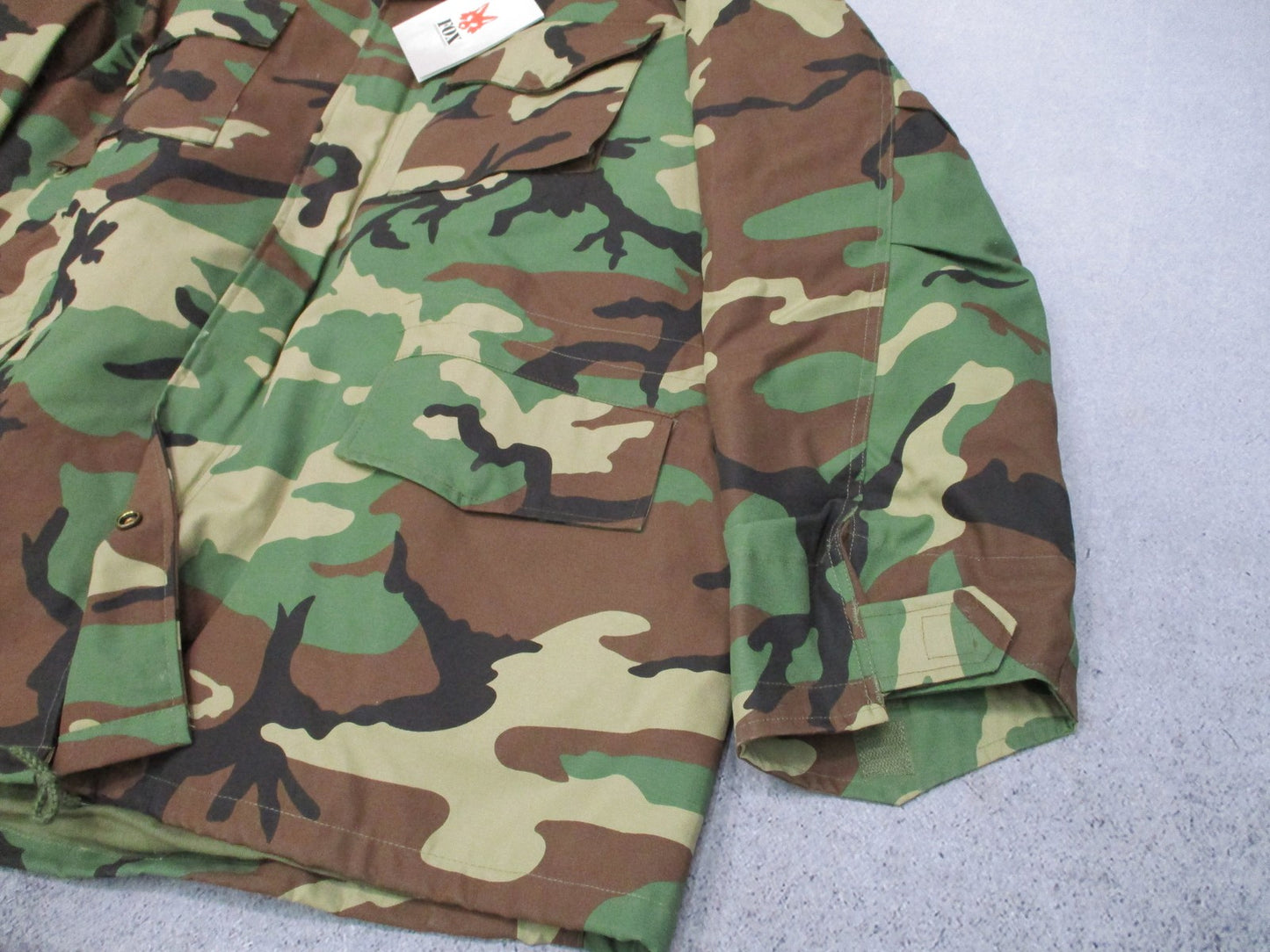 New Fox Outdoor M65 Field Jacket w. Liner Woodland Camo 68-34 Camouflage Size XL