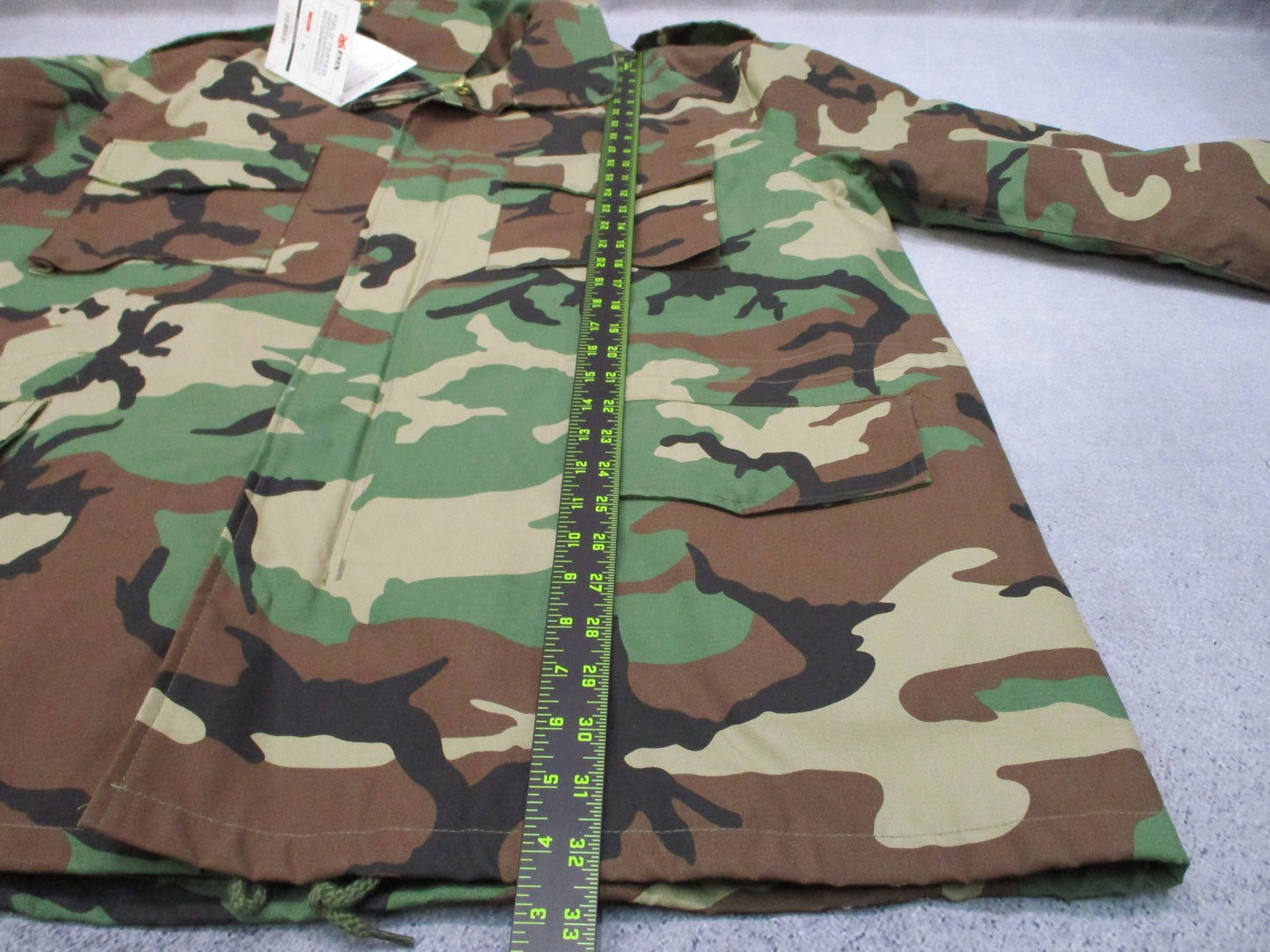 New Fox Outdoor M65 Field Jacket w. Liner Woodland Camo 68-34 Camouflage Size XL