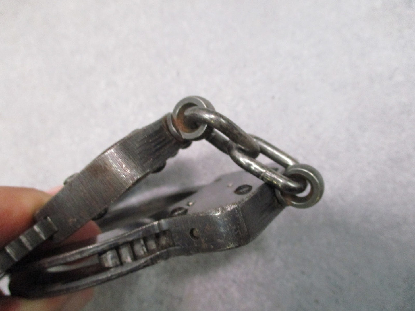 Vintage American Handcuff Co. Chain Link Handcuffs with ASP Key