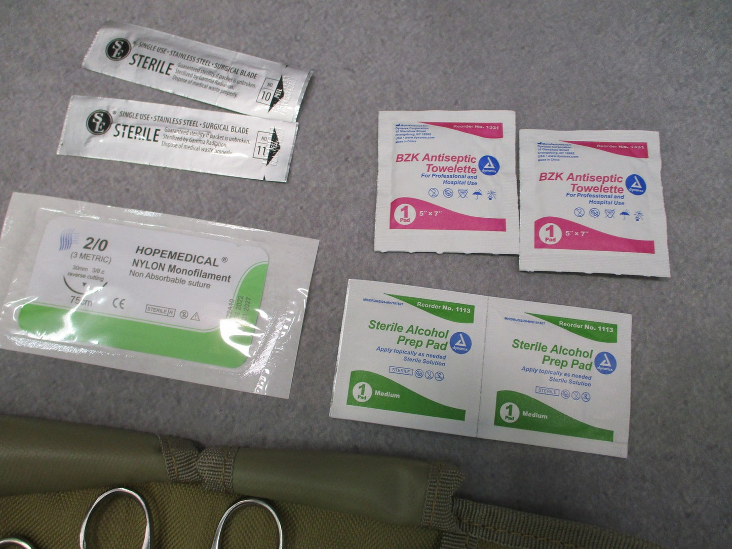 Elite First Aid Minor Surgery Kit Tactical Medical Pouch Instruments & Supplies